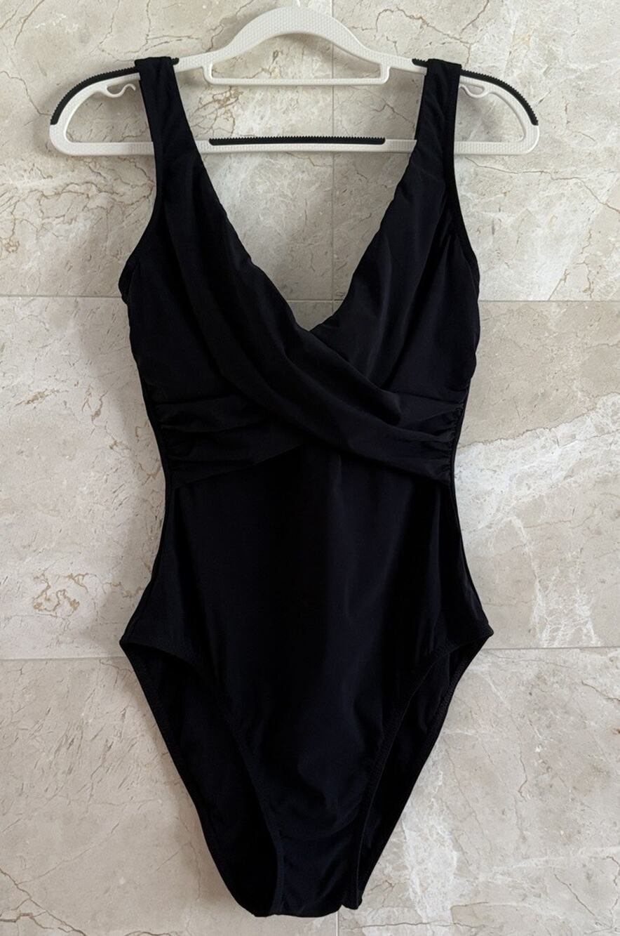 Karla Colletto Black Underwire One Piece Swimsuit — 12 Quiet Luxury Minimalist